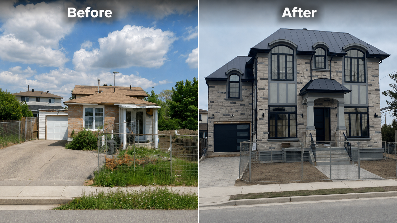 ISLEKCON custom home before and after transformation